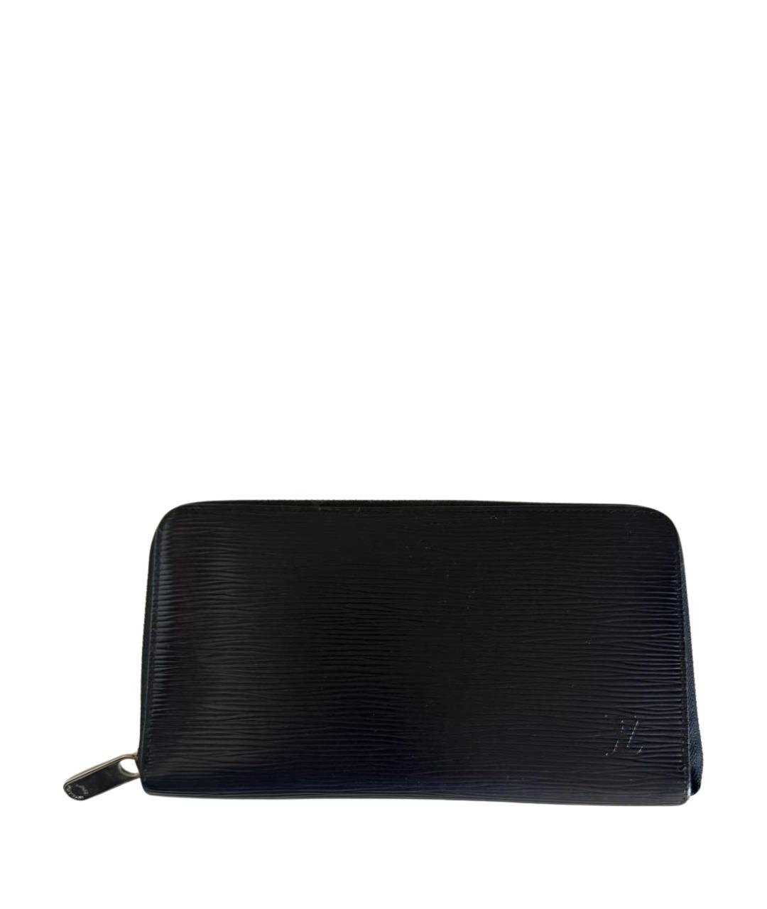 LOUIS VUITTON Черный кожаный кошелек, фото 1