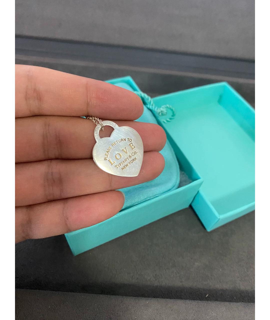 TIFFANY&CO Серебряная серебряная подвеска, фото 5