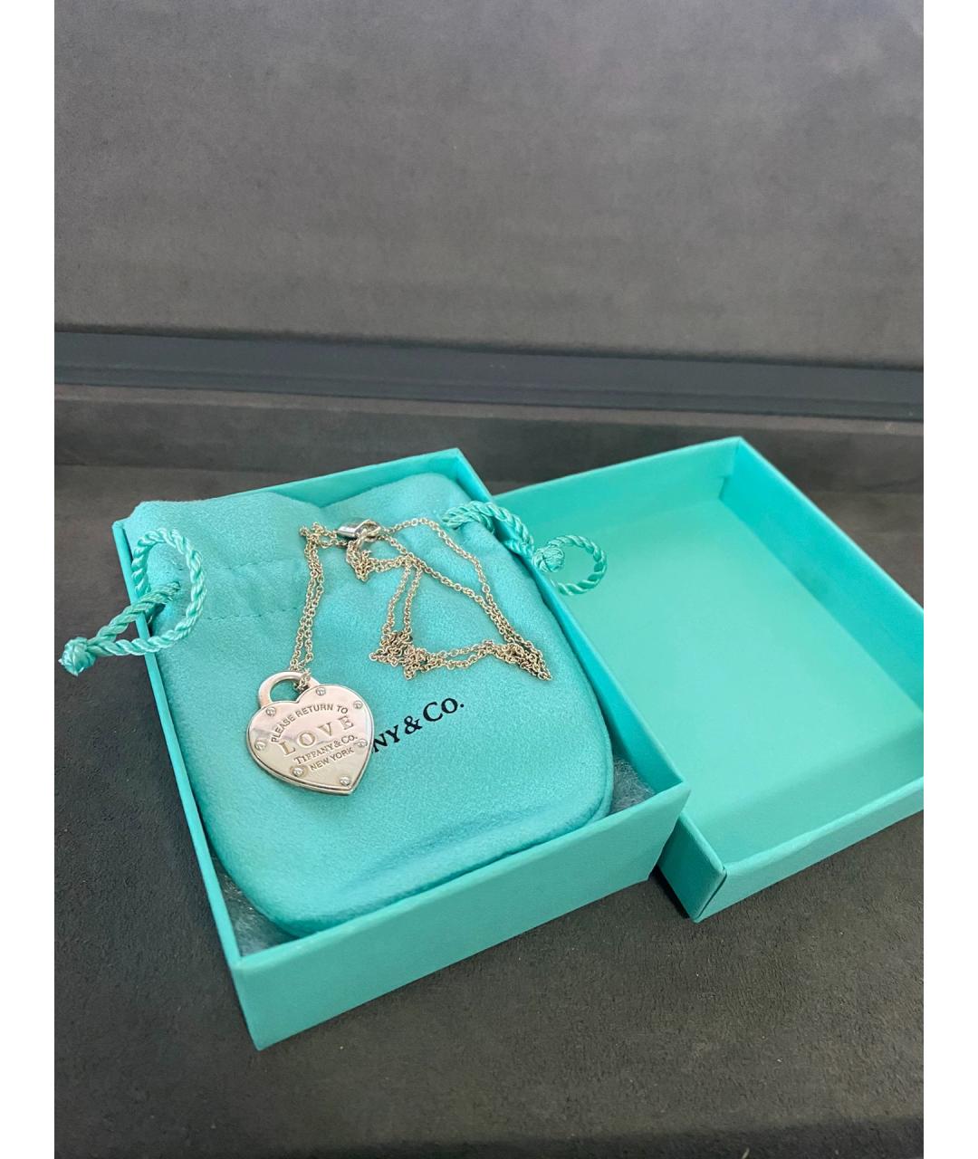 TIFFANY&CO Серебряная серебряная подвеска, фото 8