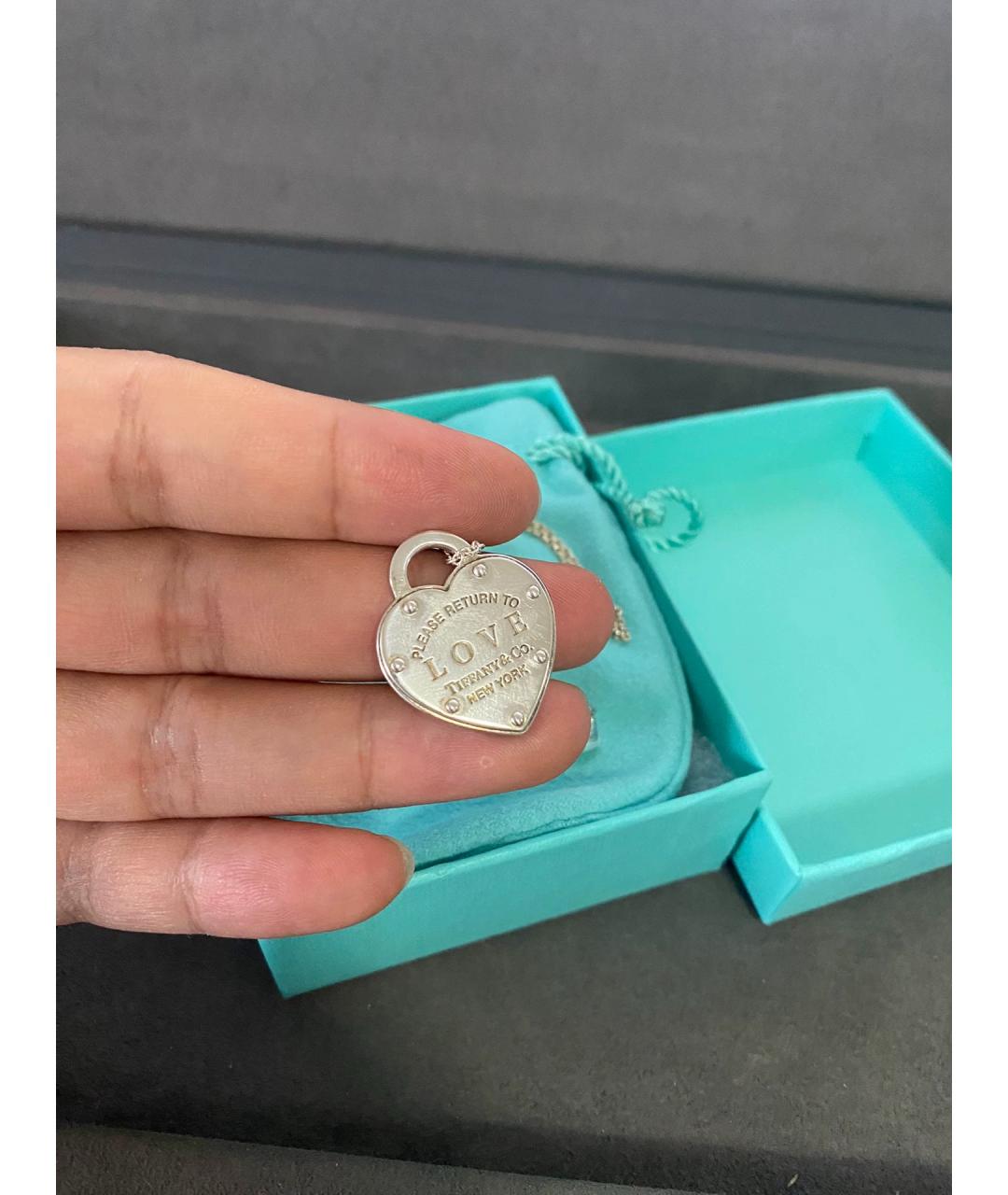 TIFFANY&CO Серебряная серебряная подвеска, фото 3