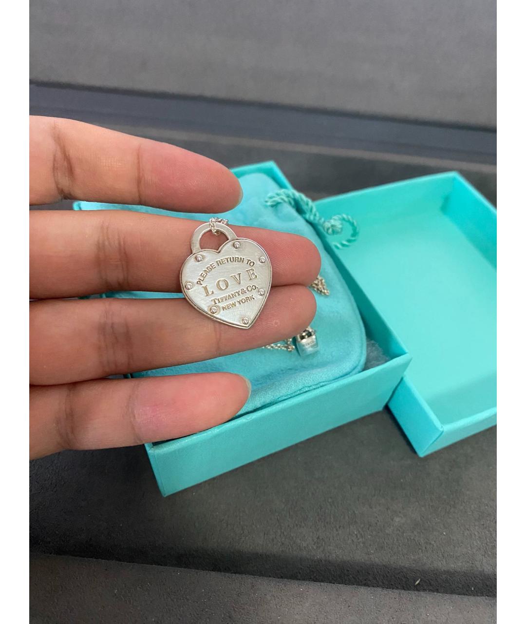 TIFFANY&CO Серебряная серебряная подвеска, фото 4