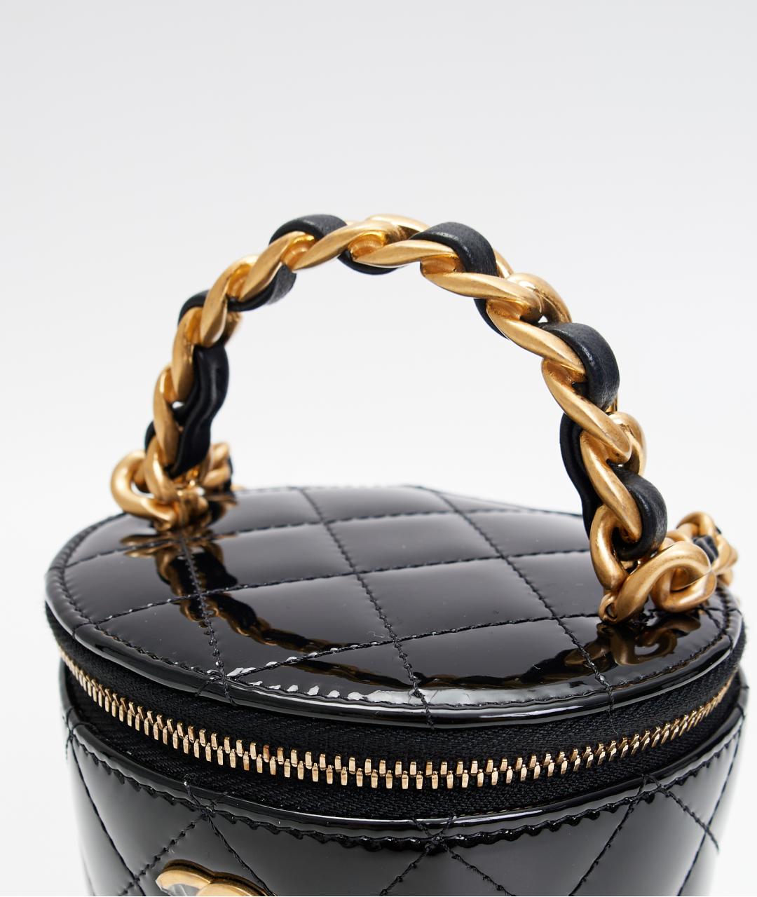 CHANEL Черная кожаная сумка через плечо, фото 4