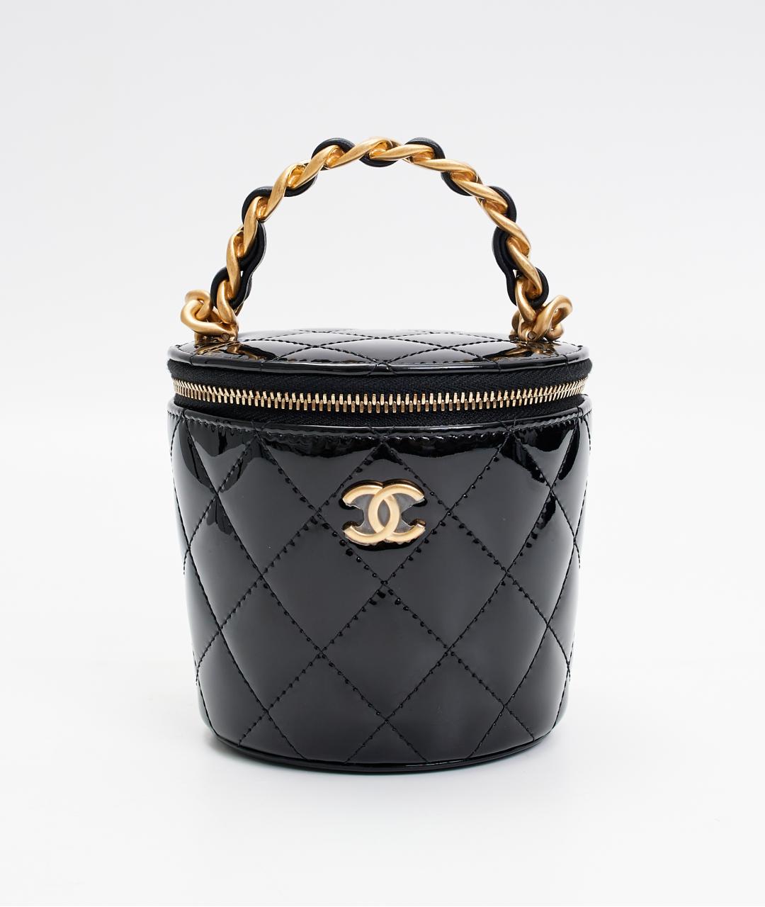 CHANEL Черная кожаная сумка через плечо, фото 10