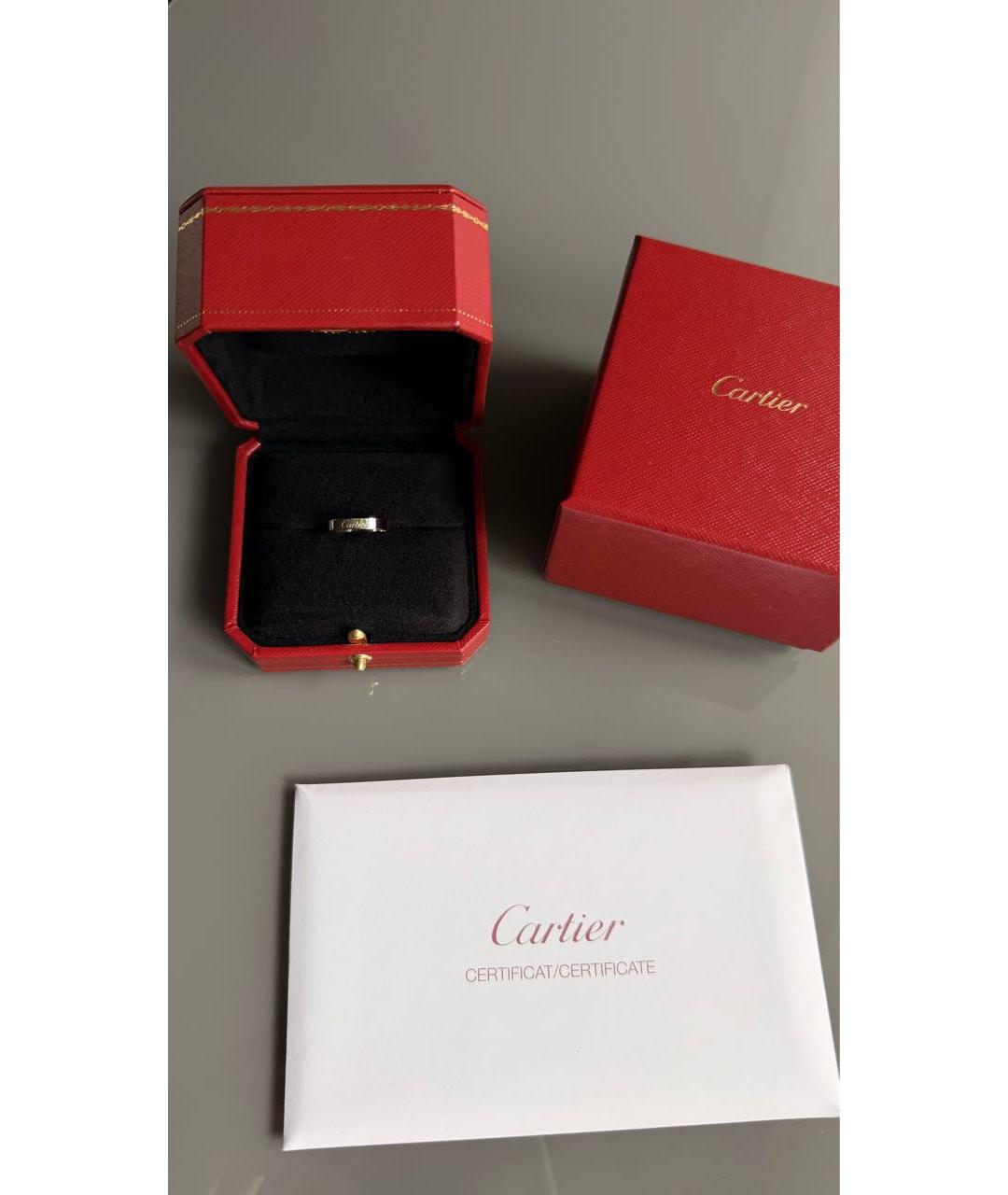 CARTIER Серебряное платиновое кольцо, фото 6