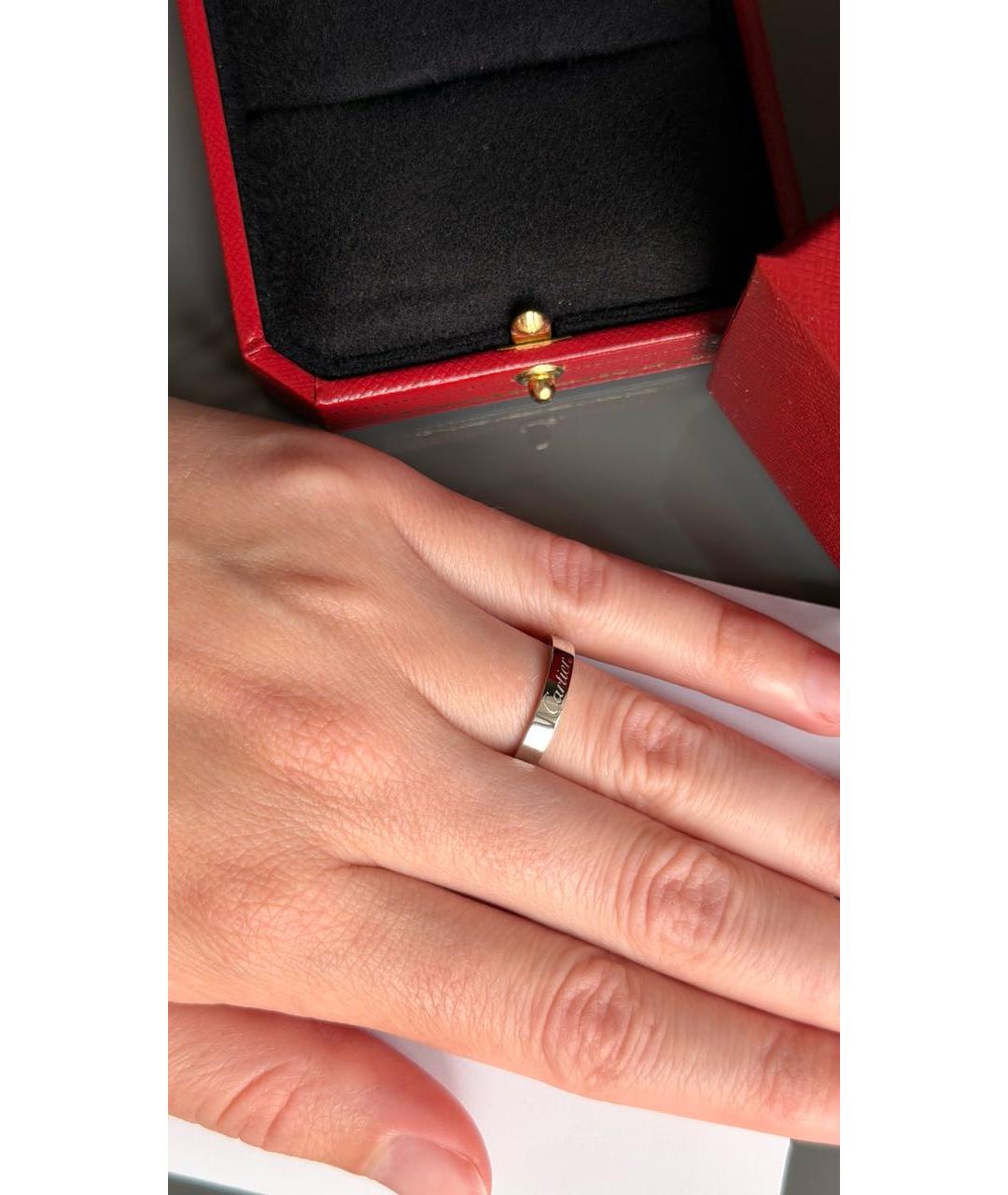 CARTIER Серебряное платиновое кольцо, фото 8