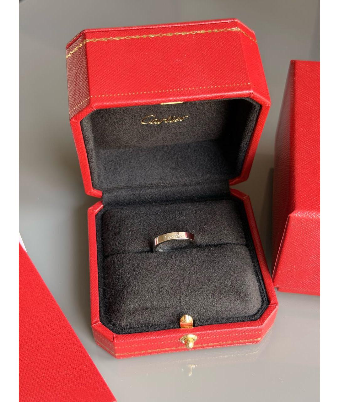 CARTIER Серебряное платиновое кольцо, фото 2