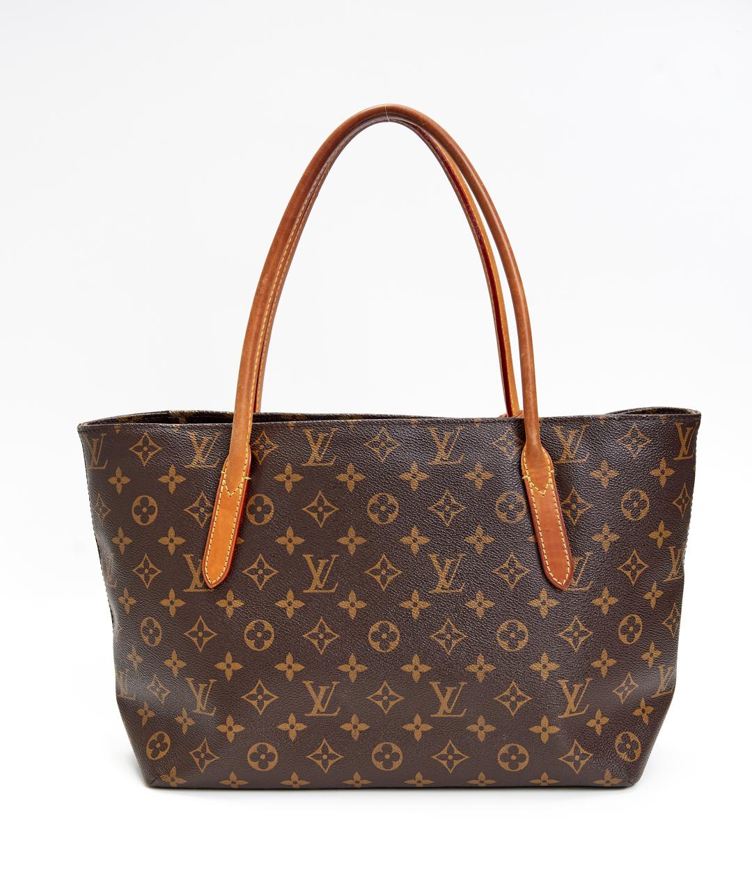 LOUIS VUITTON Коричневая сумка тоут из канвы, фото 2
