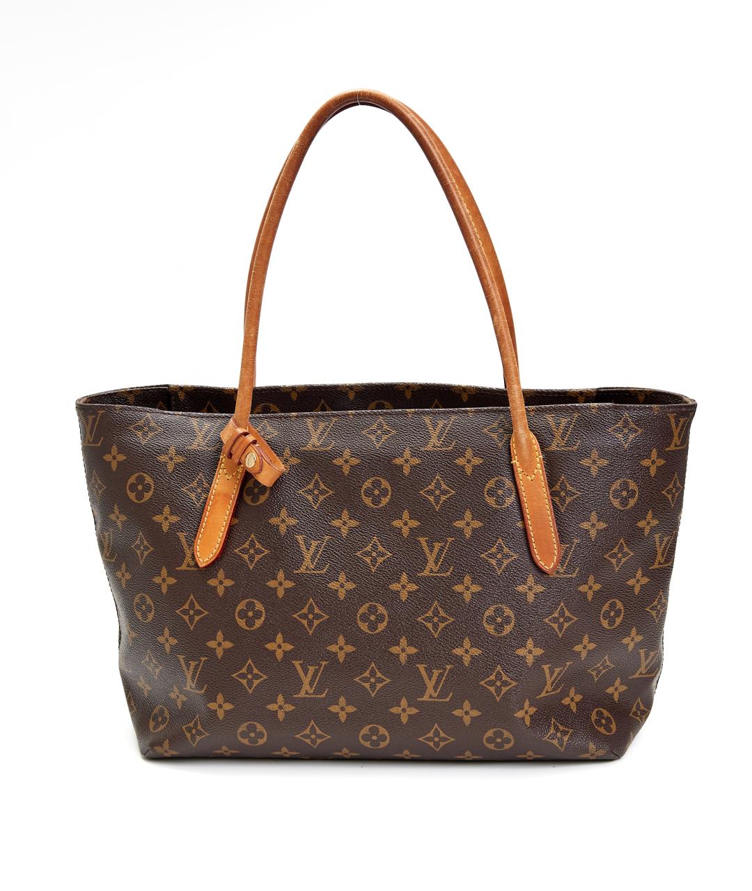 LOUIS VUITTON Коричневая сумка тоут из канвы, фото 1