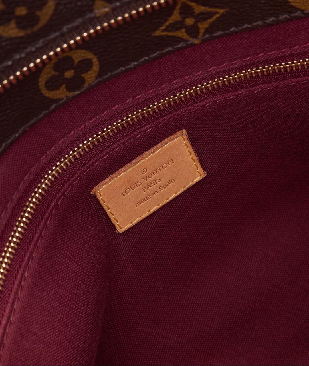 LOUIS VUITTON Коричневая сумка тоут из канвы, фото 5