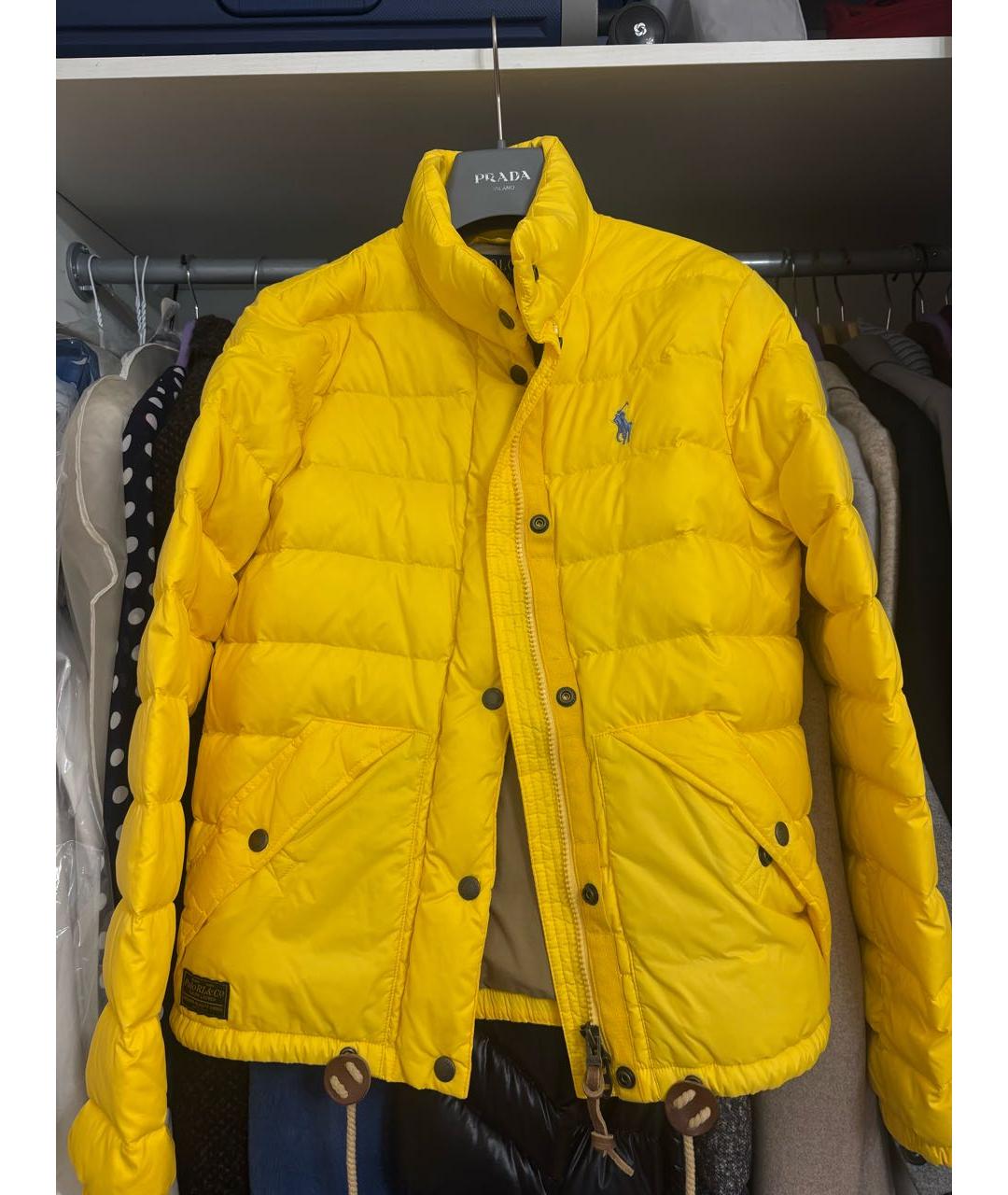 POLO RALPH LAUREN Желтая нейлоновая куртка, фото 7