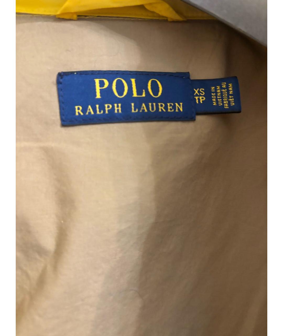 POLO RALPH LAUREN Желтая нейлоновая куртка, фото 5