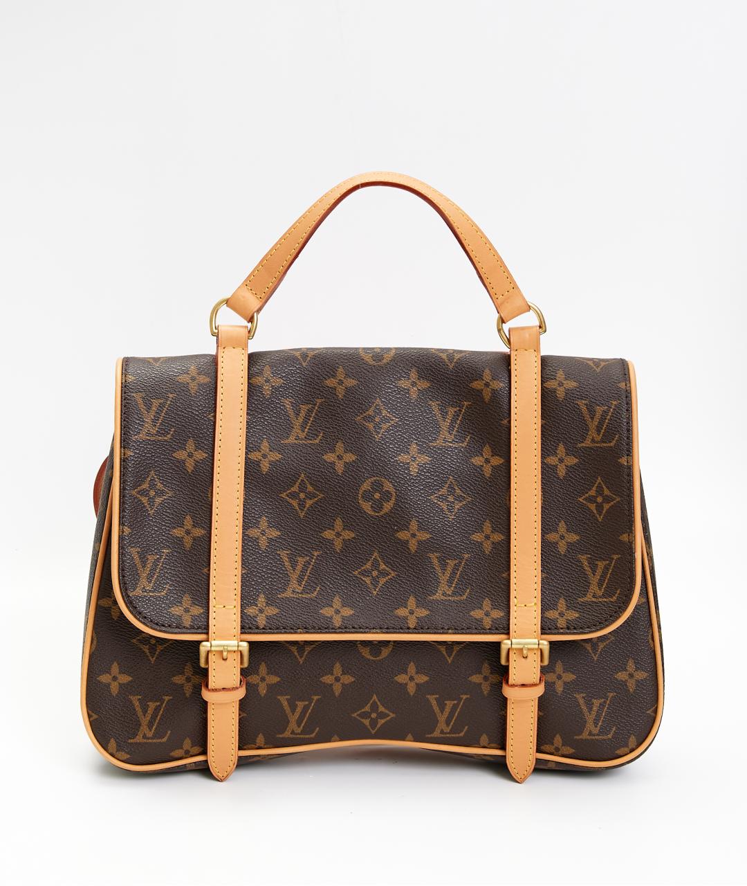 LOUIS VUITTON Коричневый рюкзак из канвы, фото 7