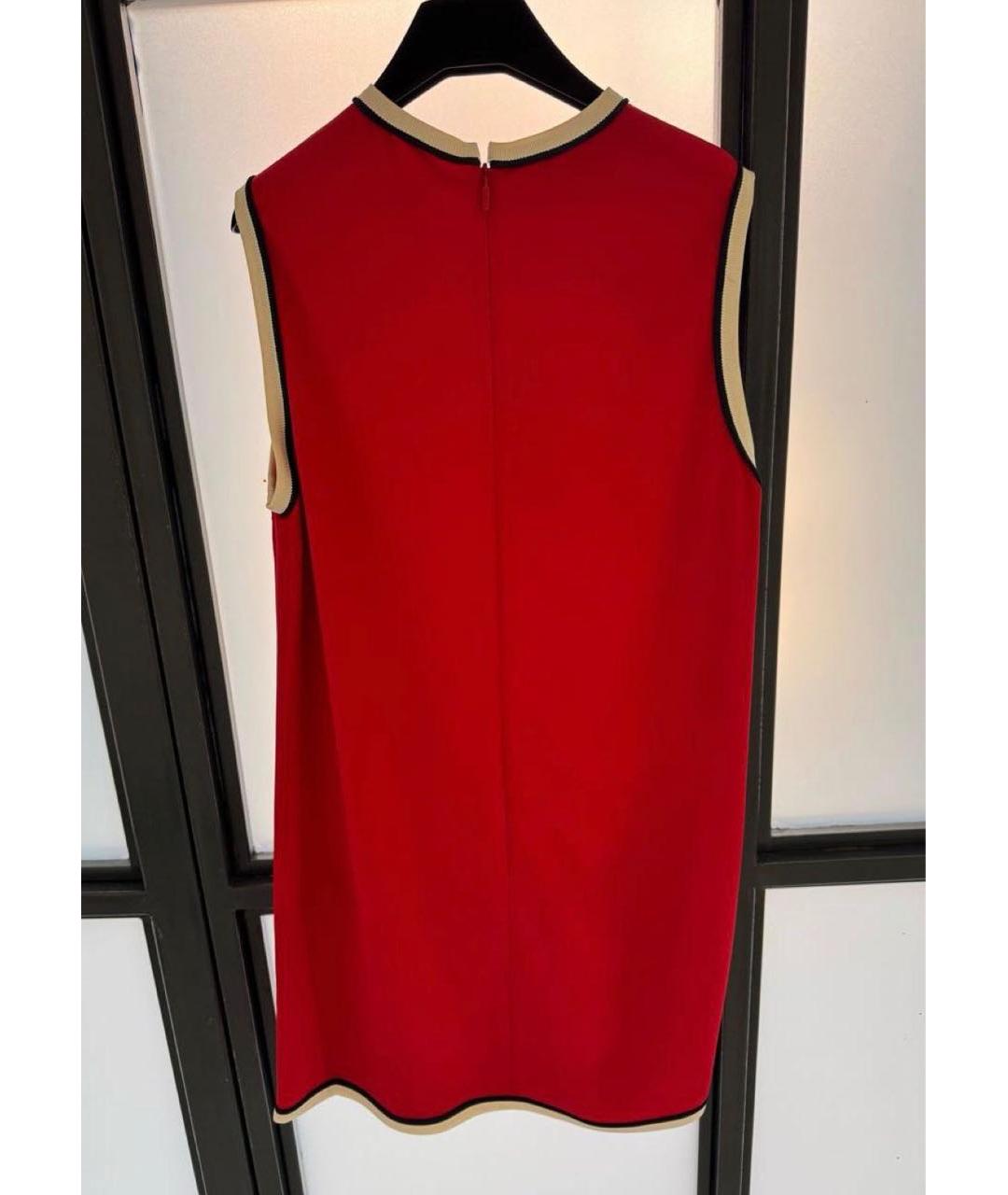 GUCCI Красное вискозное платье, фото 3