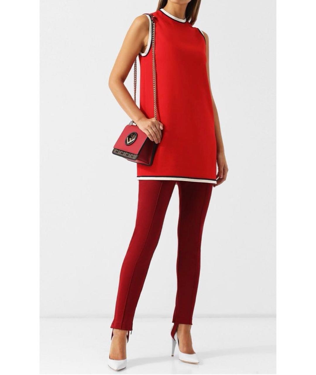 GUCCI Красное вискозное платье, фото 6