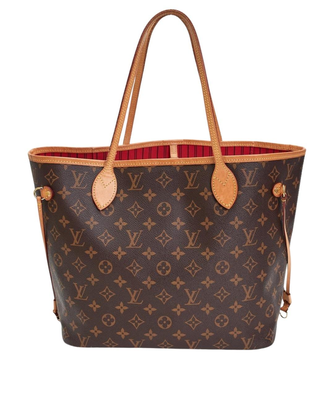 LOUIS VUITTON Коричневая сумка тоут из канвы, фото 1