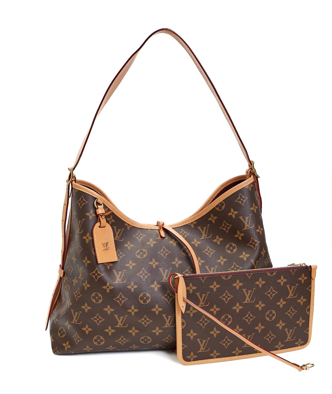 LOUIS VUITTON Коричневая сумка через плечо из канвы, фото 4