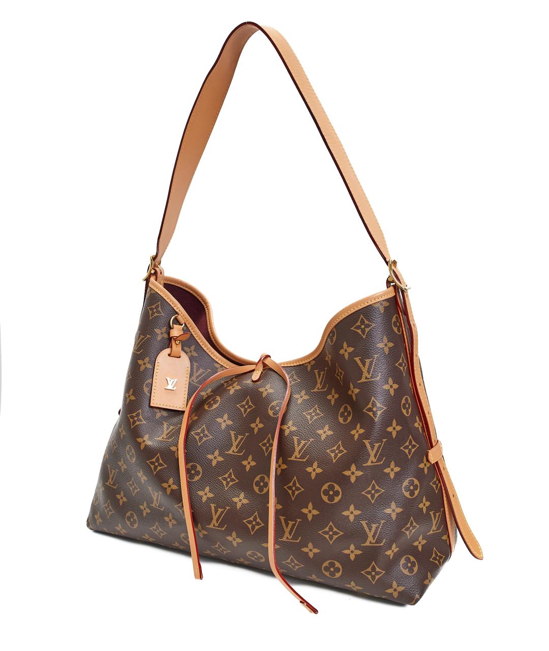 LOUIS VUITTON Коричневая сумка через плечо из канвы, фото 2