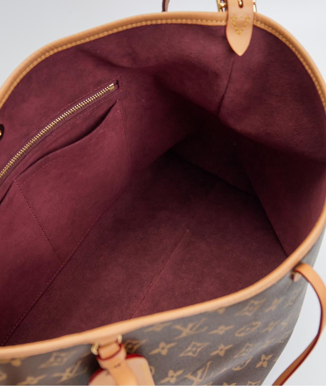 LOUIS VUITTON Коричневая сумка через плечо из канвы, фото 5