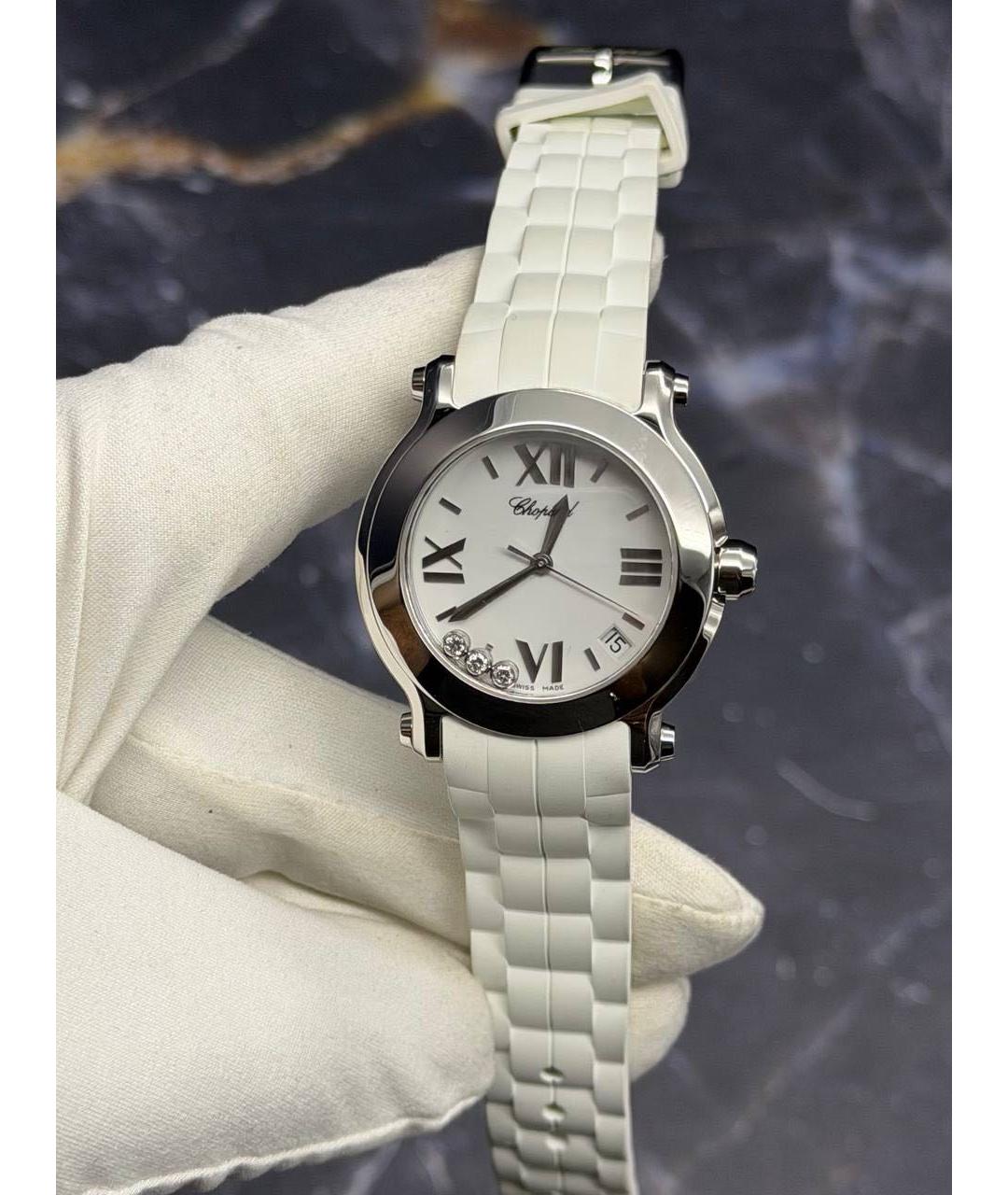 CHOPARD Белые металлические часы, фото 9