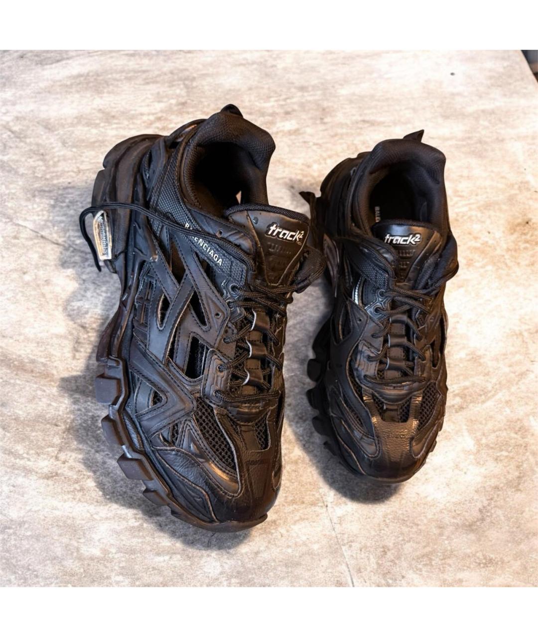 BALENCIAGA Черные резиновые высокие кроссовки / кеды, фото 2