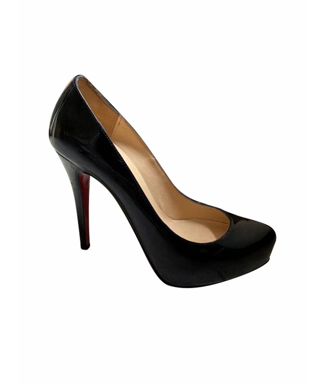 CHRISTIAN LOUBOUTIN Черные туфли из лакированной кожи, фото 1