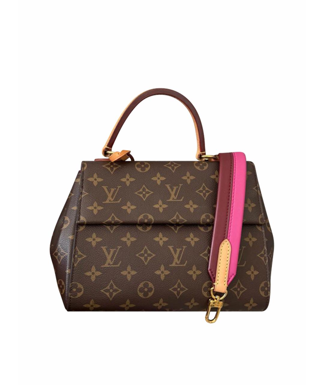 LOUIS VUITTON Коричневая сумка с короткими ручками из канвы, фото 1