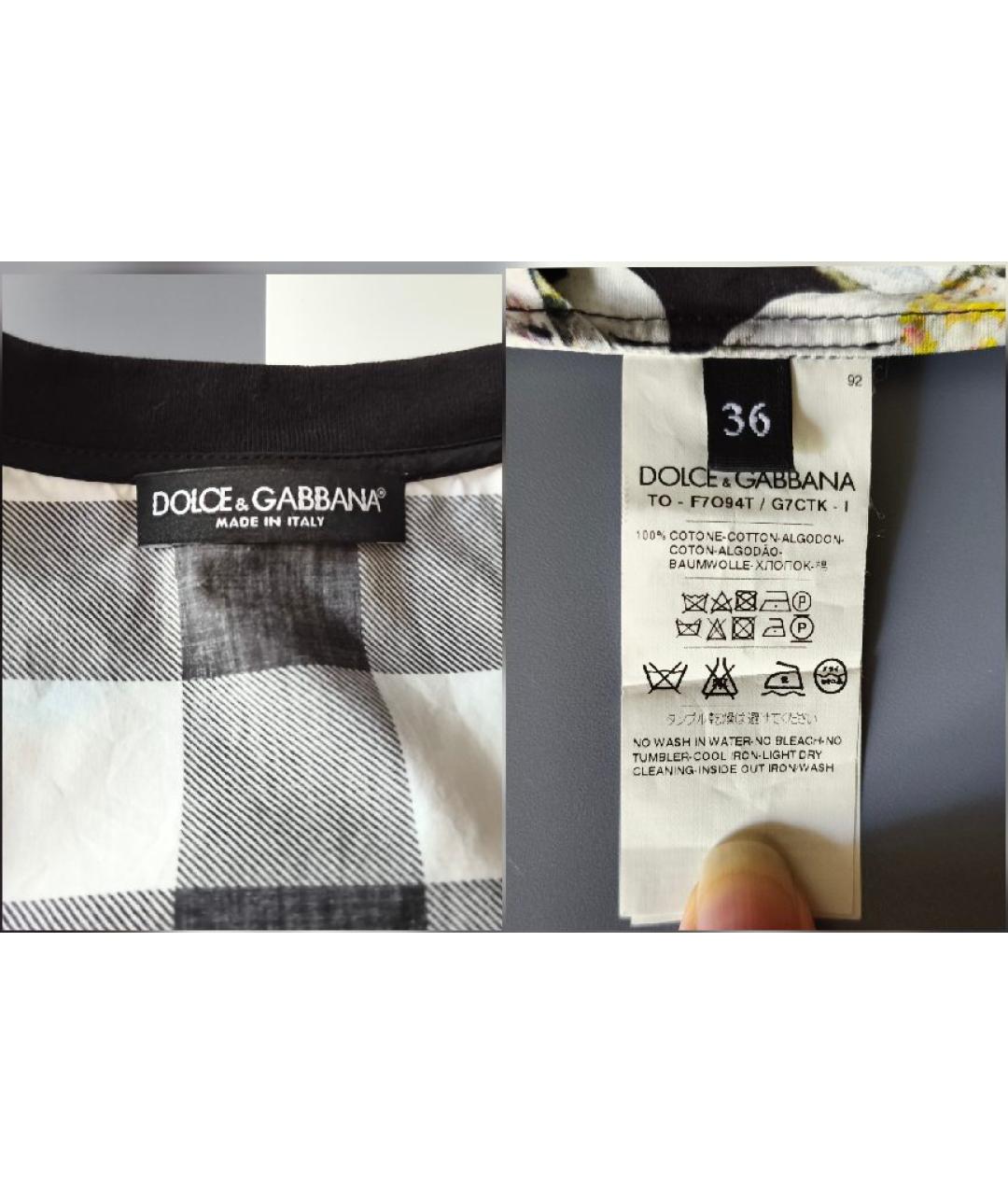 DOLCE&GABBANA Мульти хлопковая блузы, фото 6