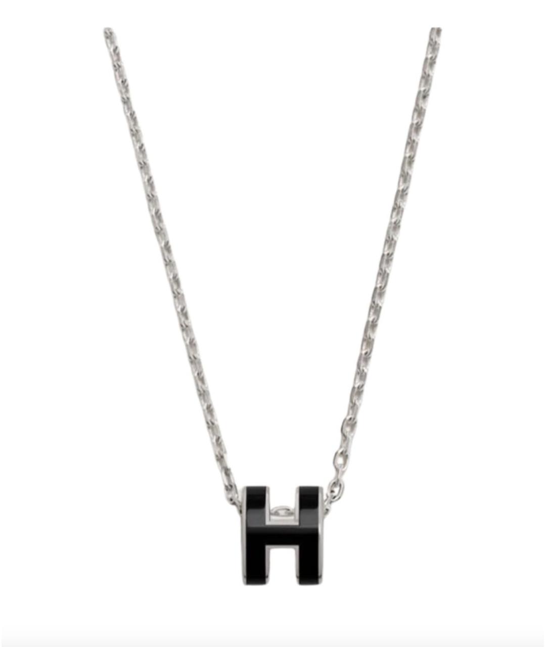 HERMES Черная металлическая подвеска, фото 1