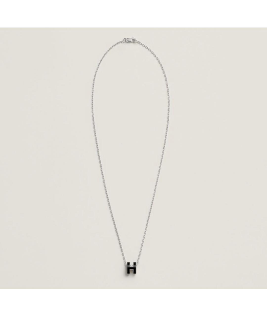 HERMES Черная металлическая подвеска, фото 2
