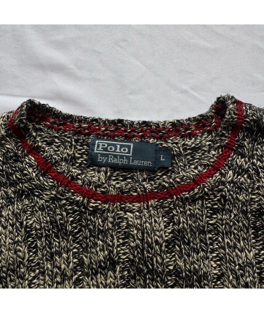 POLO RALPH LAUREN Серый хлопковый джемпер / свитер, фото 2