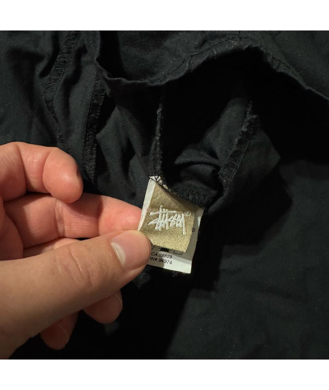 STUSSY Черная хлопковая кэжуал рубашка, фото 7