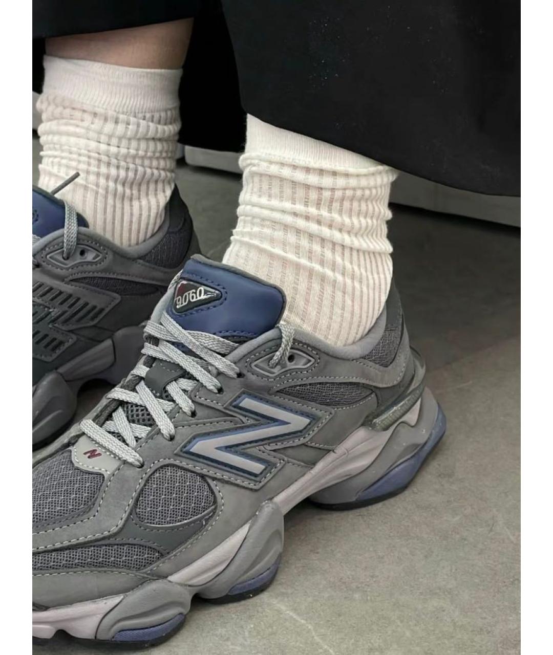 NEW BALANCE Серые текстильные кроссовки, фото 3