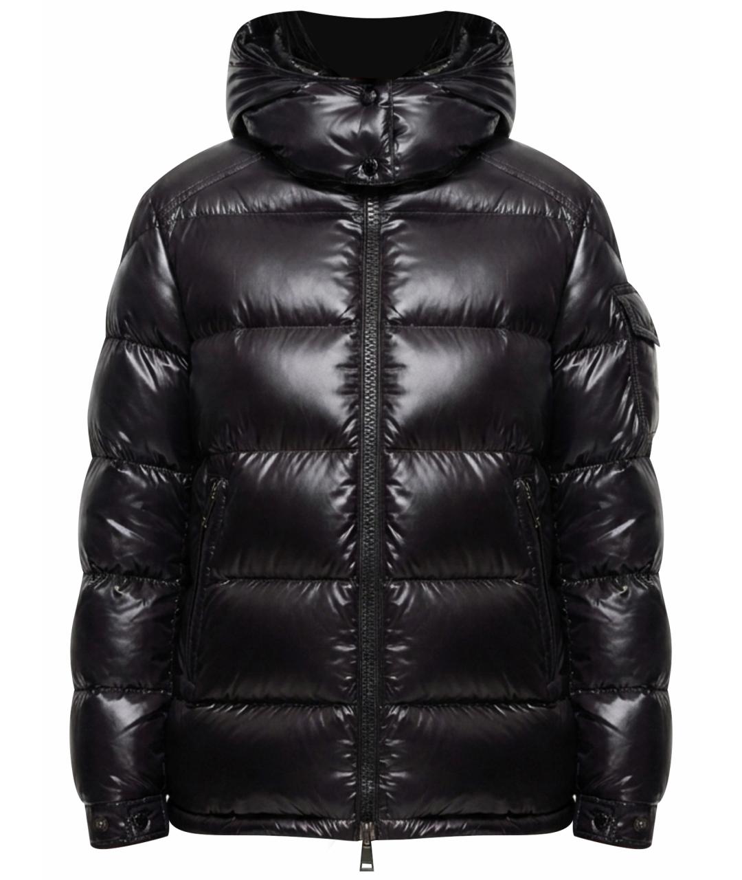 MONCLER Черная полиамидовая куртка, фото 1