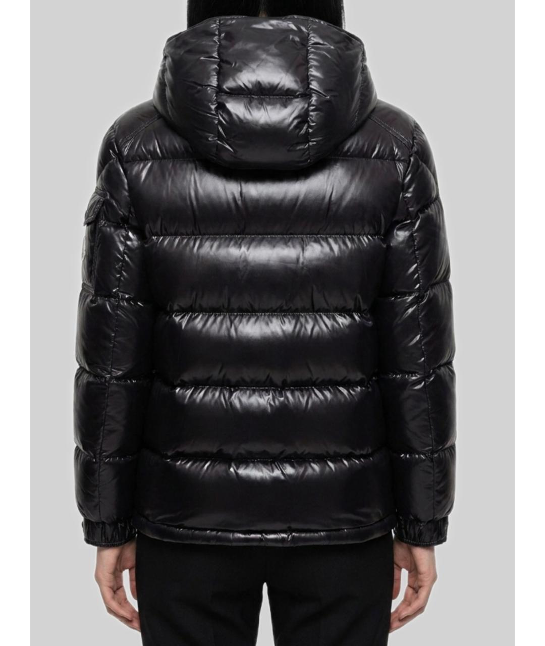 MONCLER Черная полиамидовая куртка, фото 2