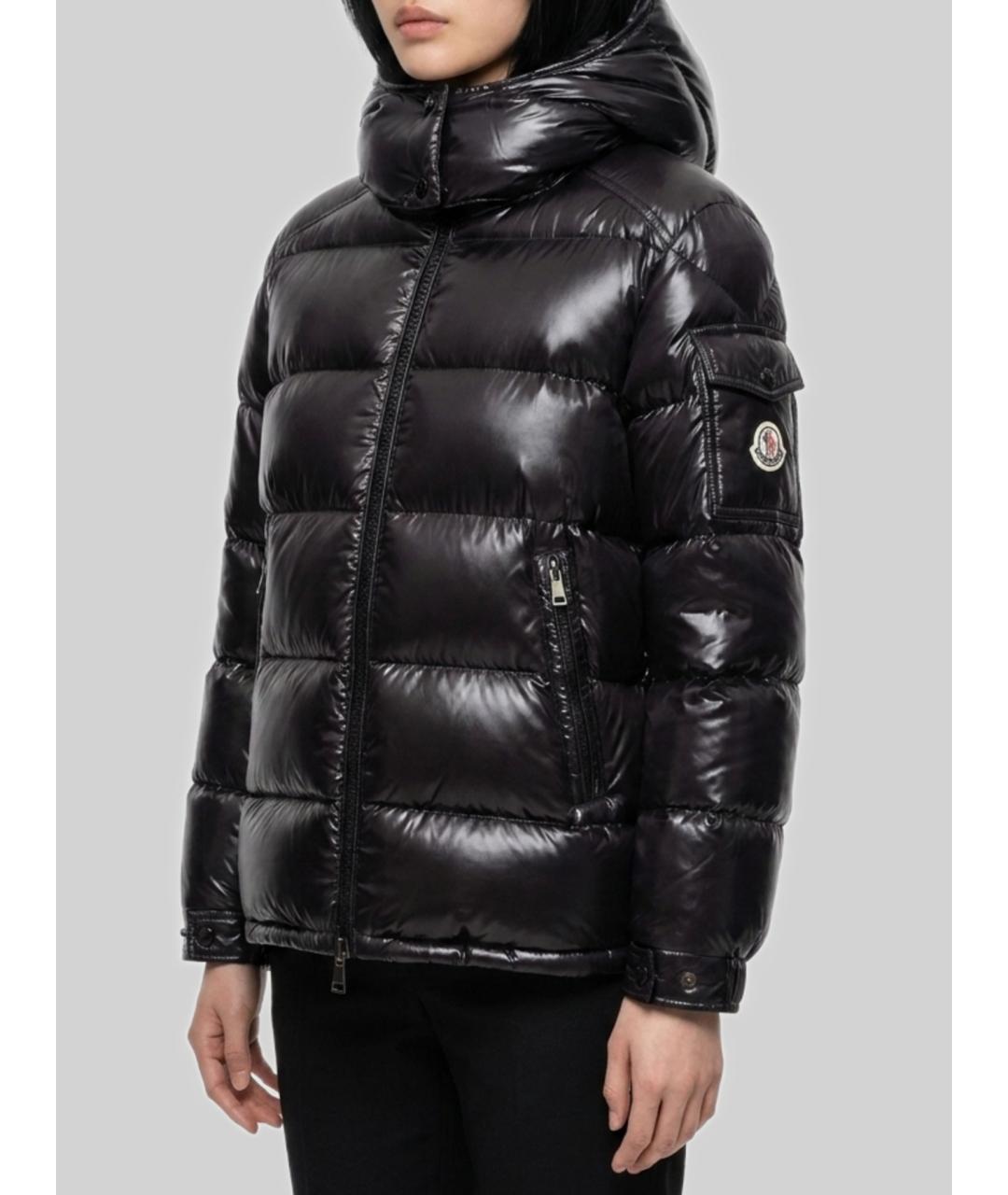 MONCLER Черная полиамидовая куртка, фото 3