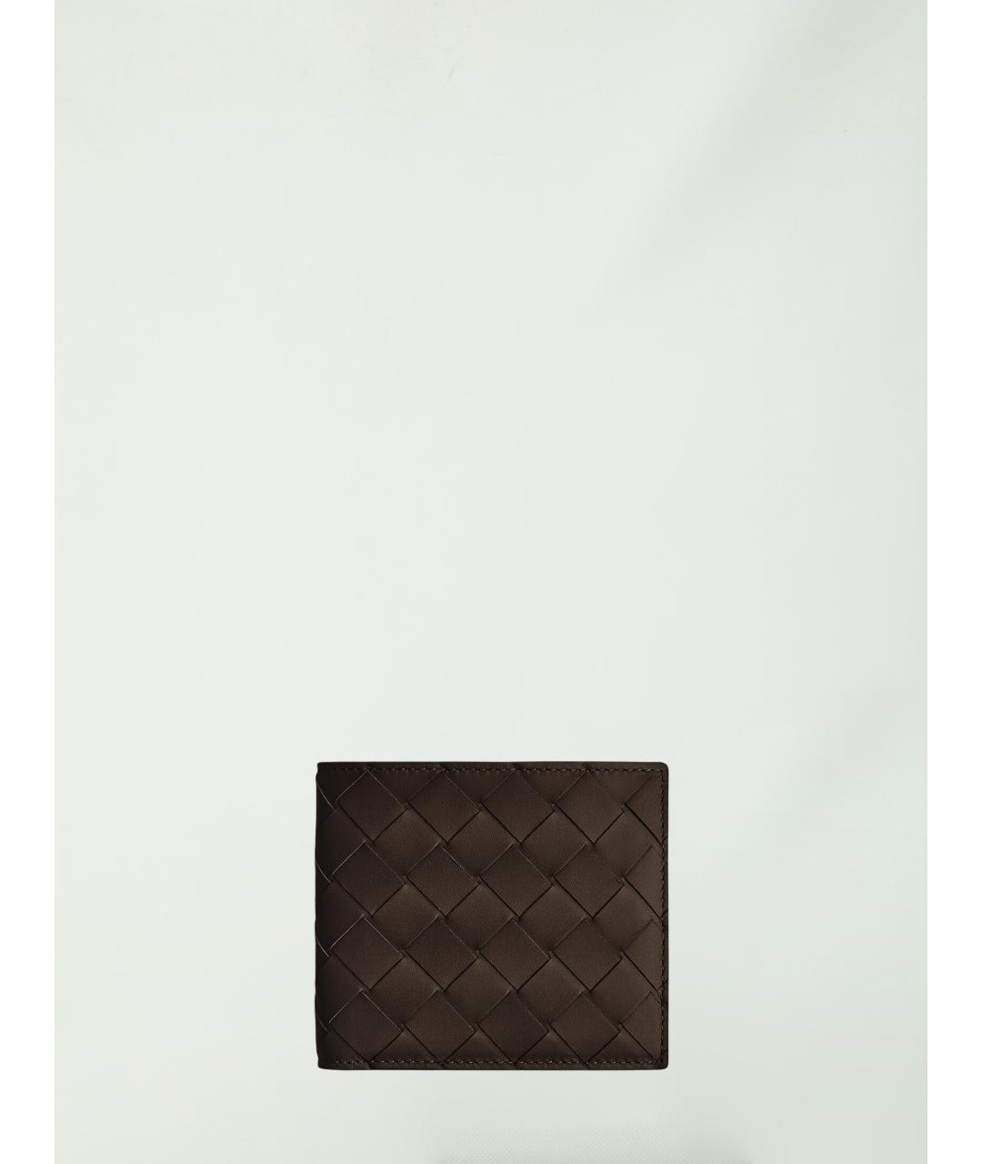 BOTTEGA VENETA Коричневый кожаный кошелек, фото 3