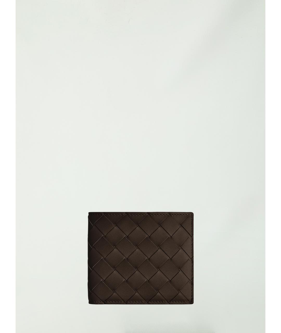 BOTTEGA VENETA Коричневый кожаный кошелек, фото 4