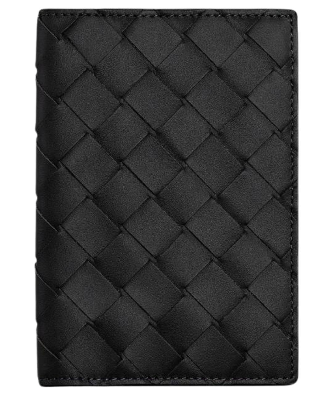 BOTTEGA VENETA Черный кожаный кардхолдер, фото 1