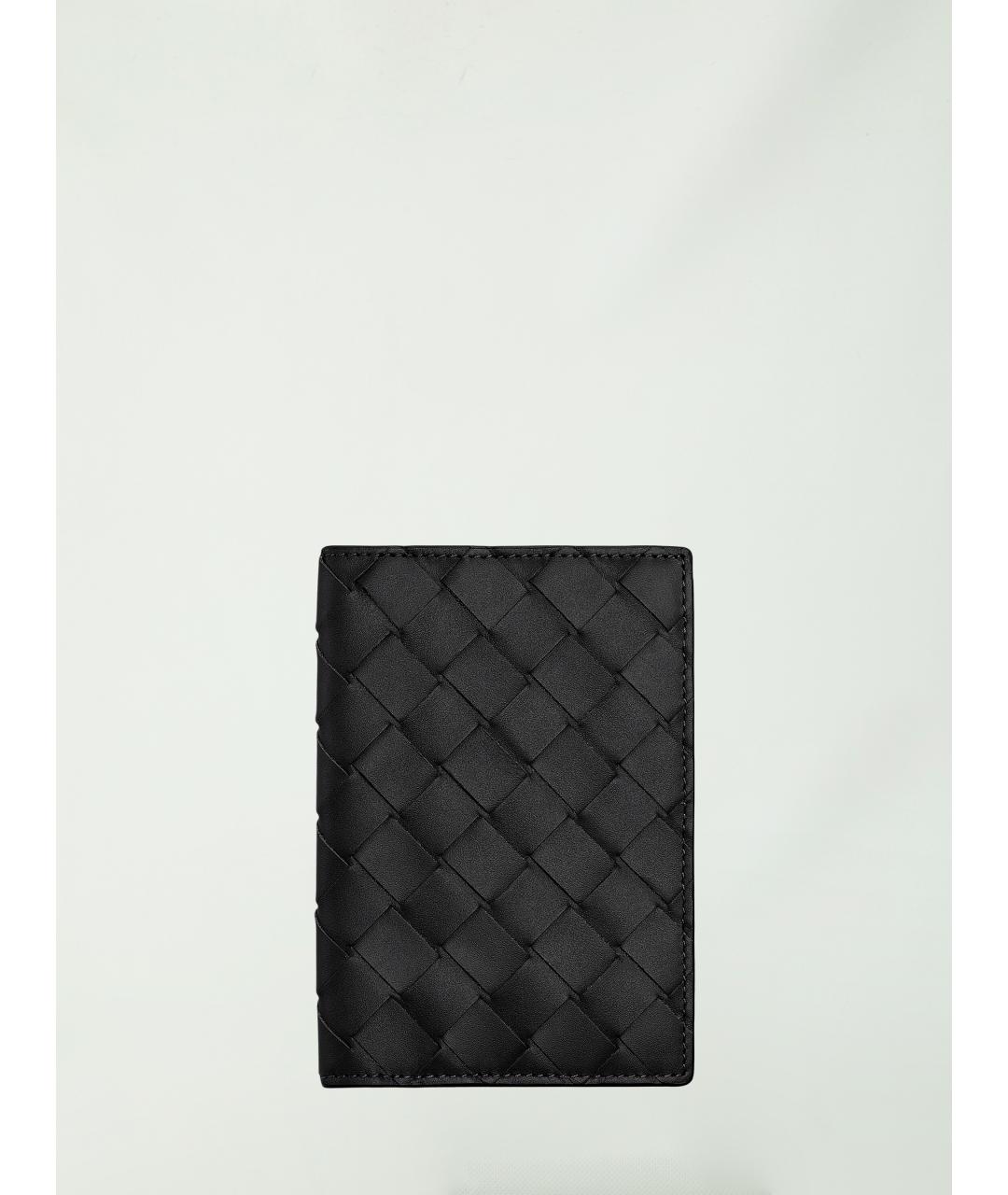 BOTTEGA VENETA Черный кожаный кардхолдер, фото 4