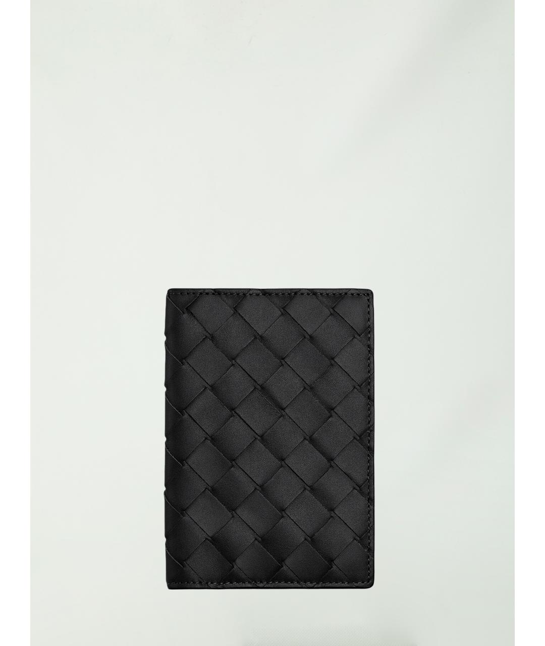 BOTTEGA VENETA Черный кожаный кардхолдер, фото 3