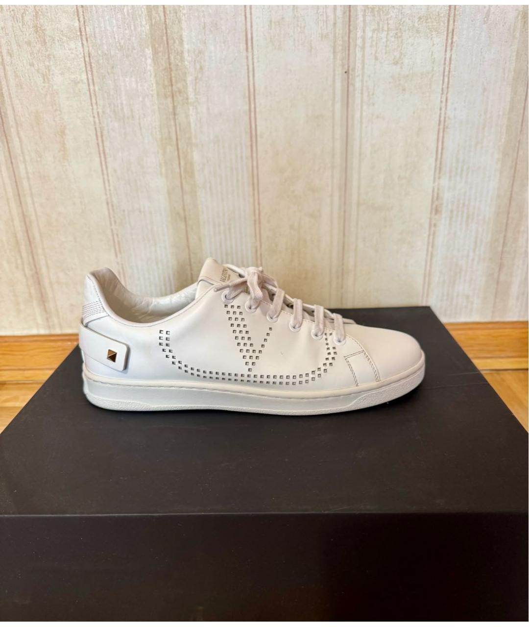 VALENTINO Белые кожаные кеды, фото 6