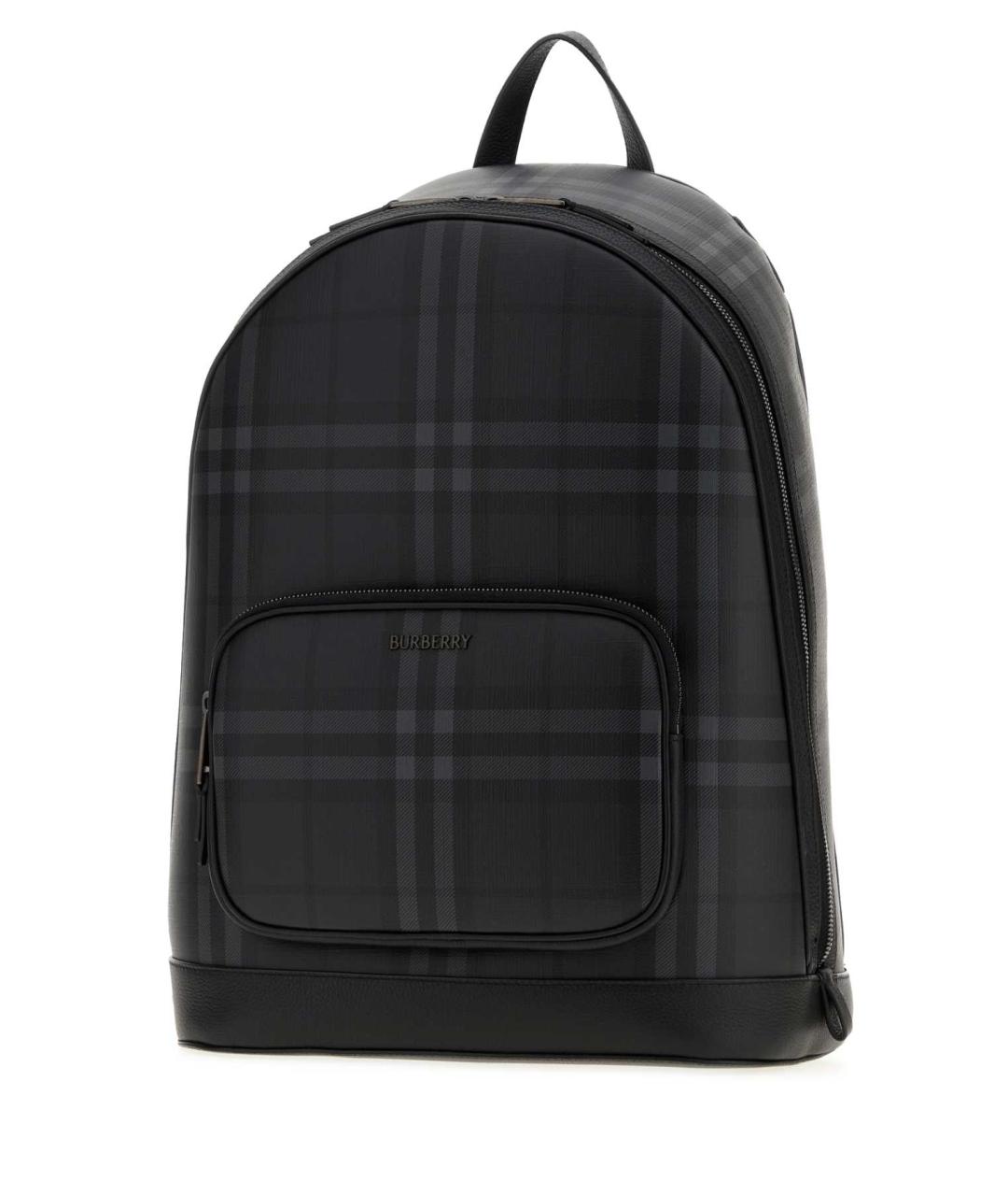 BURBERRY Серая сумка на плечо из канвы, фото 2