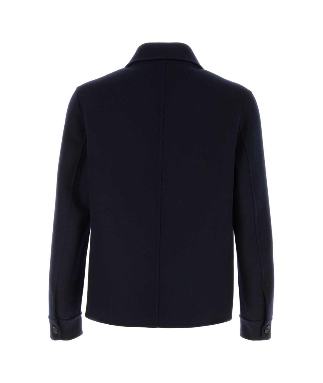 BURBERRY Темно-синяя шерстяная куртка, фото 2