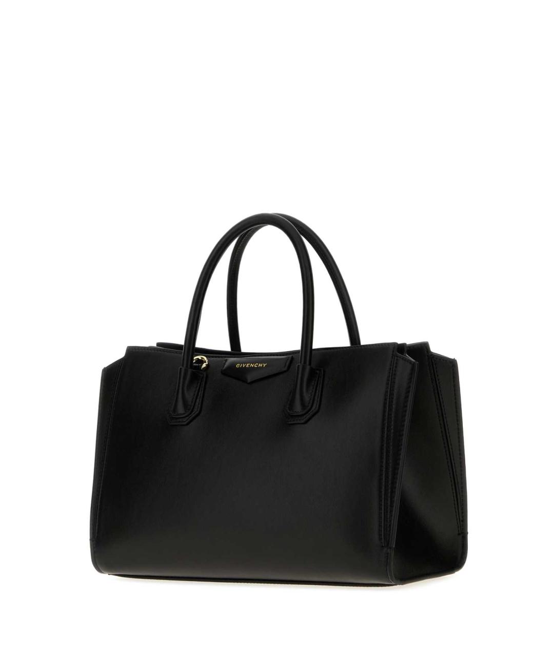 GIVENCHY Черная кожаная сумка тоут, фото 2
