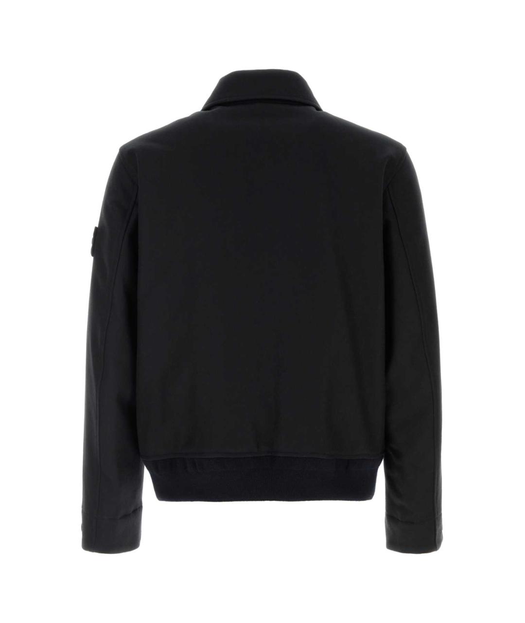 STONE ISLAND Черная шерстяная куртка, фото 2