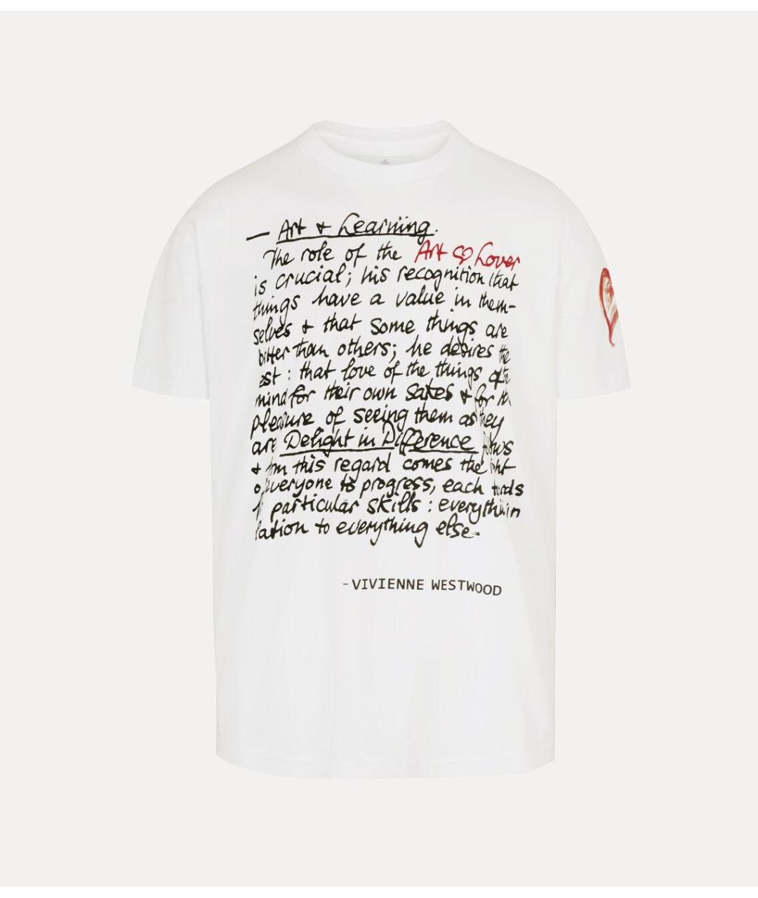 VIVIENNE WESTWOOD Белая хлопковая футболка, фото 2