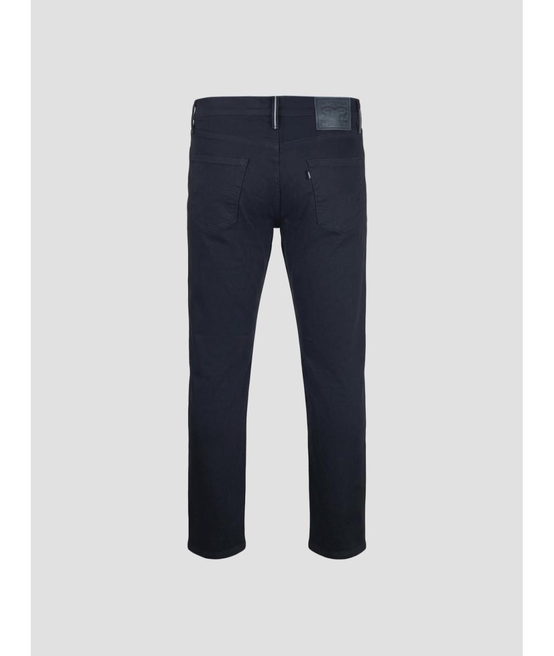 LEVI'S Черные хлопковые прямые джинсы, фото 2