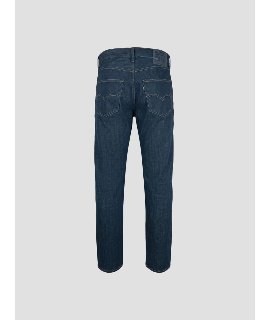 LEVI'S Синие хлопковые прямые джинсы, фото 2
