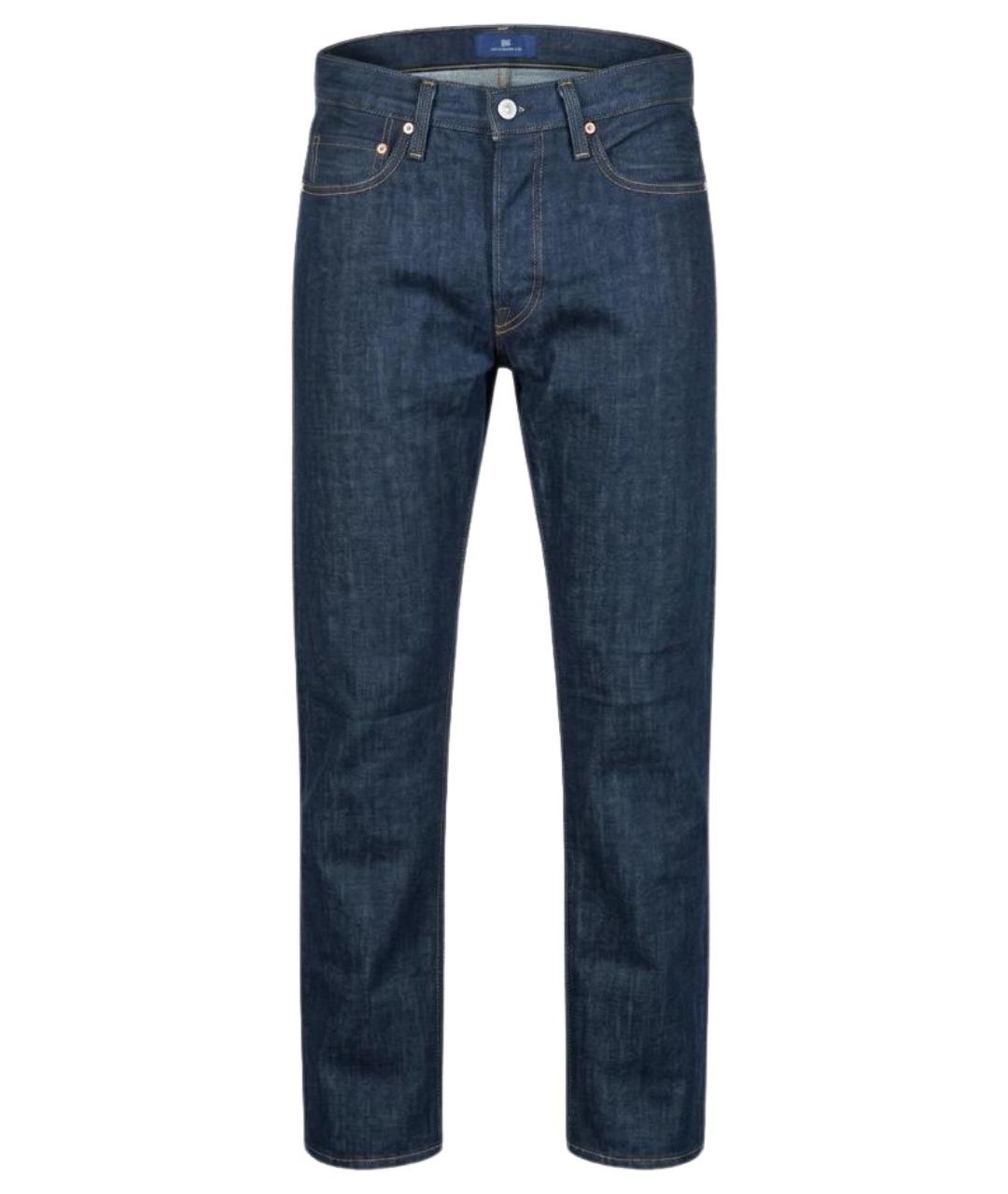 LEVI'S Синие хлопковые прямые джинсы, фото 1