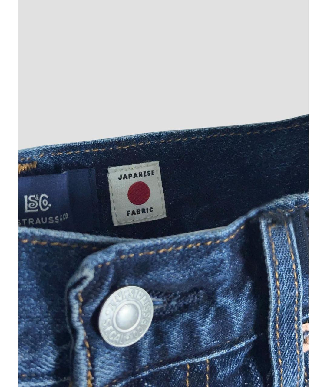 LEVI'S Синие хлопковые прямые джинсы, фото 2